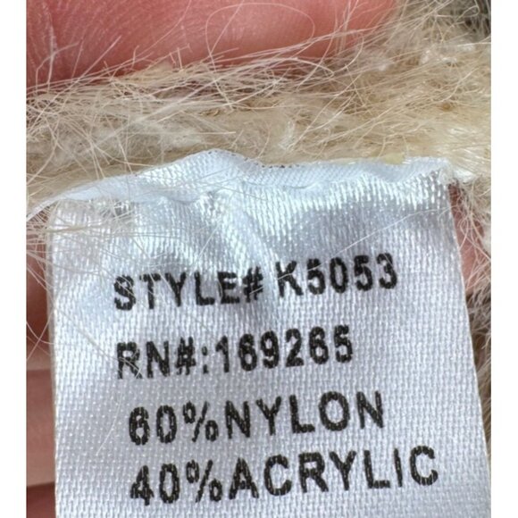 Threaded‎ Leaf Oversized super soft fur knit cardigan 90s preppy - Picture 6 of 7